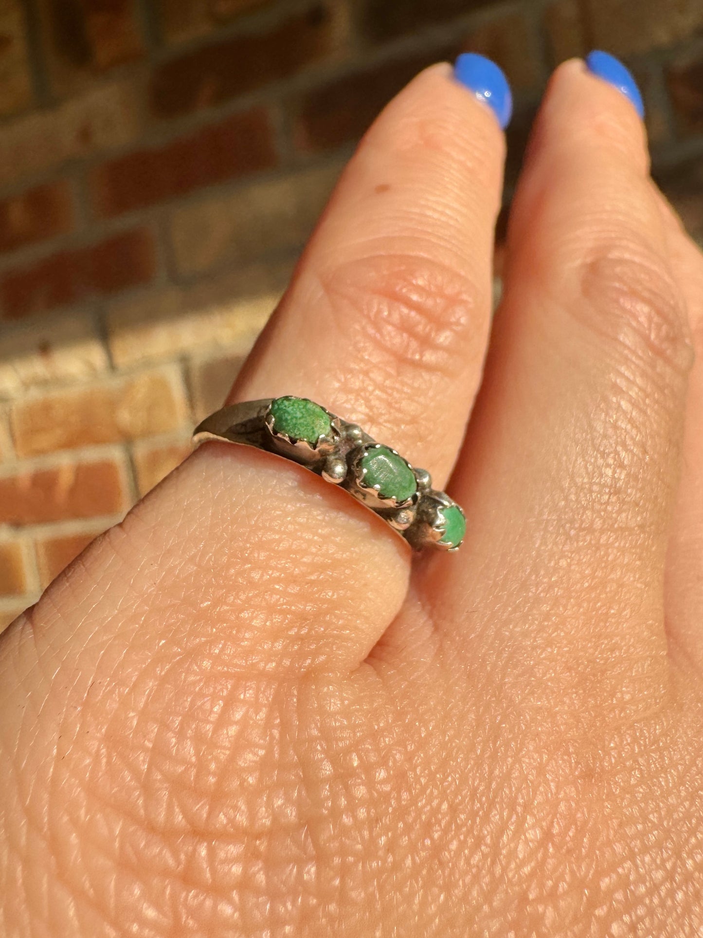 Vintage Sterling Silver Turquoise Ring