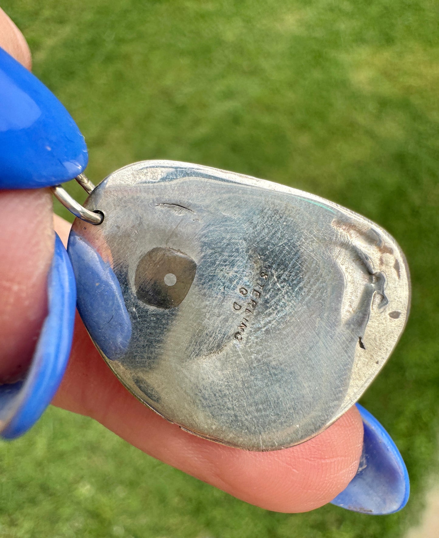 Sterling Silver Turquoise Charm Pendant