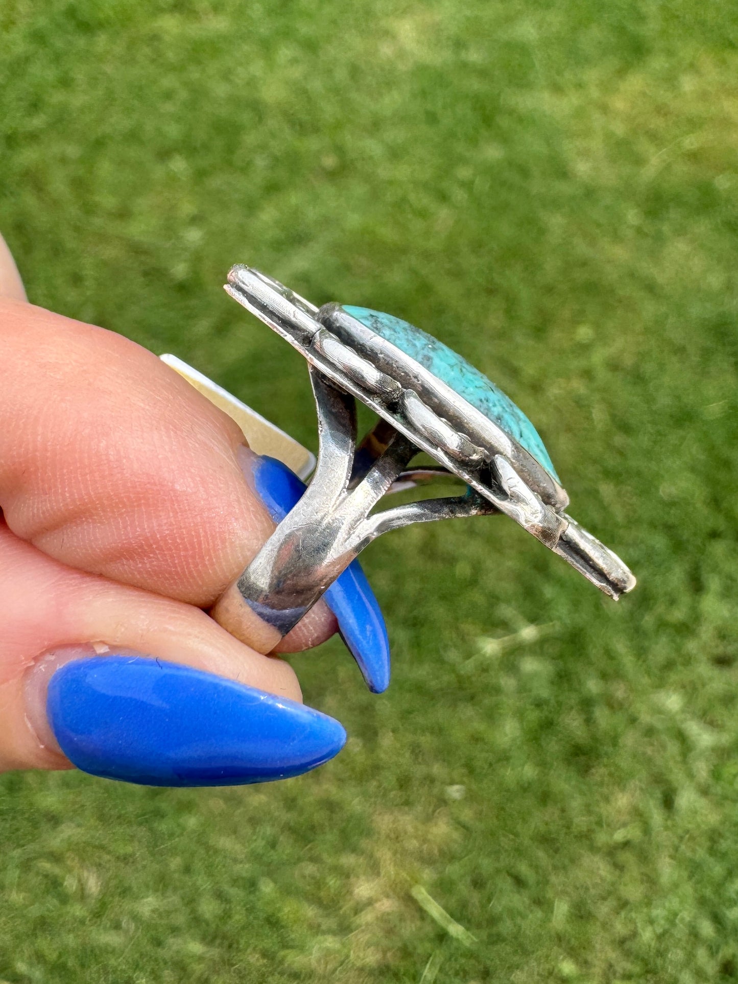 Vintage Sterling Silver Turquoise Ring