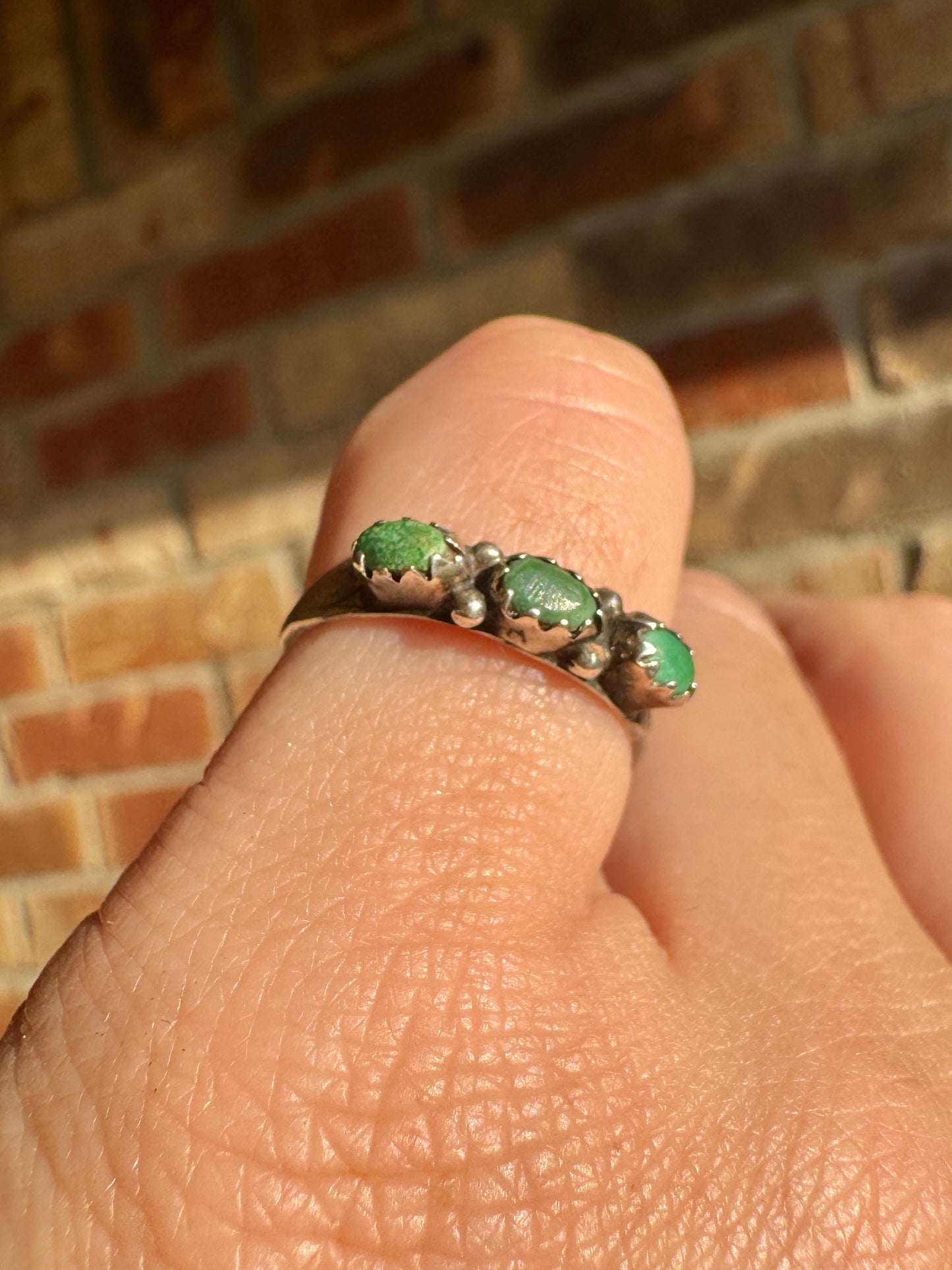 Vintage Sterling Silver Turquoise Ring