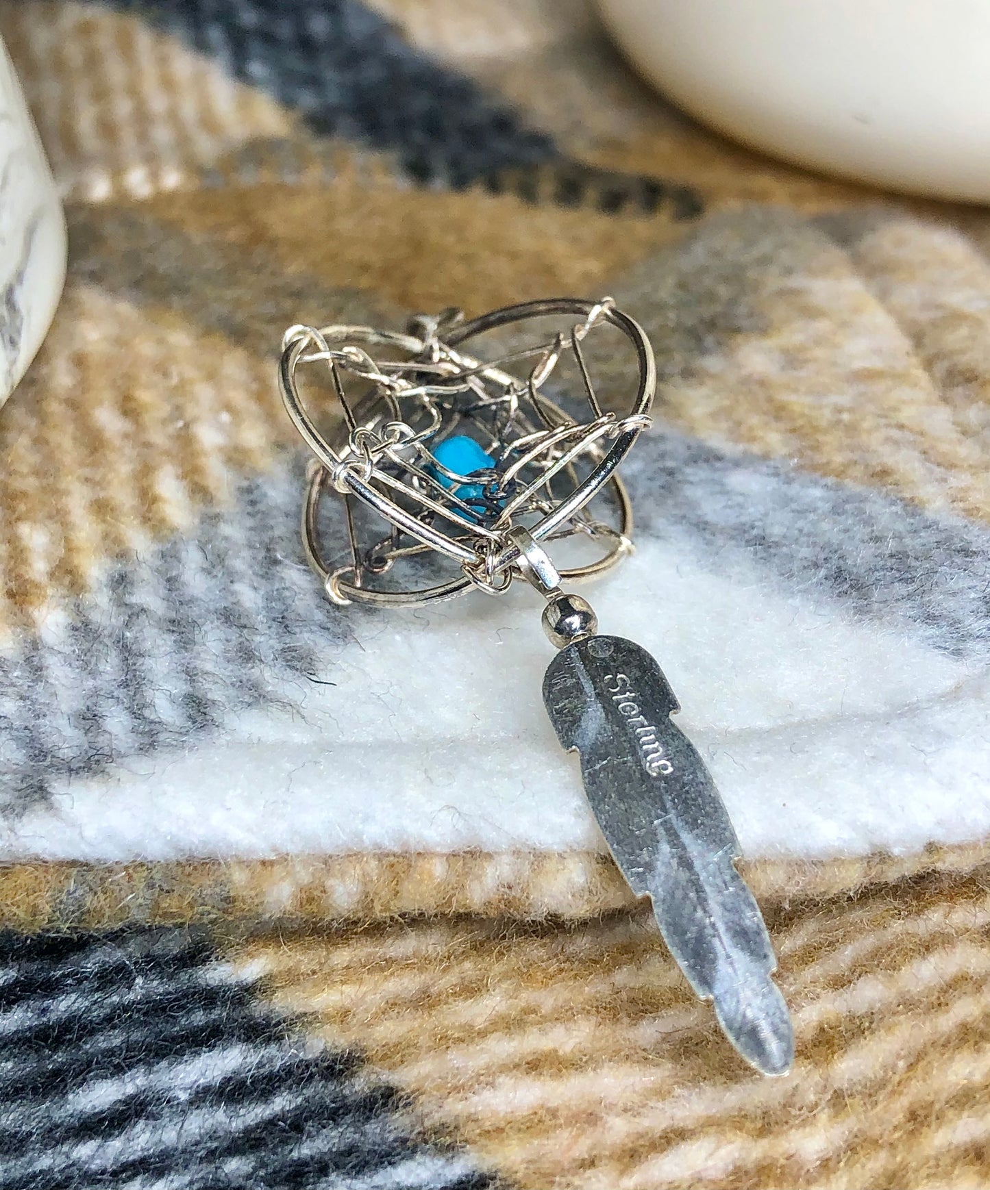 Sterling Dream Catcher Charm