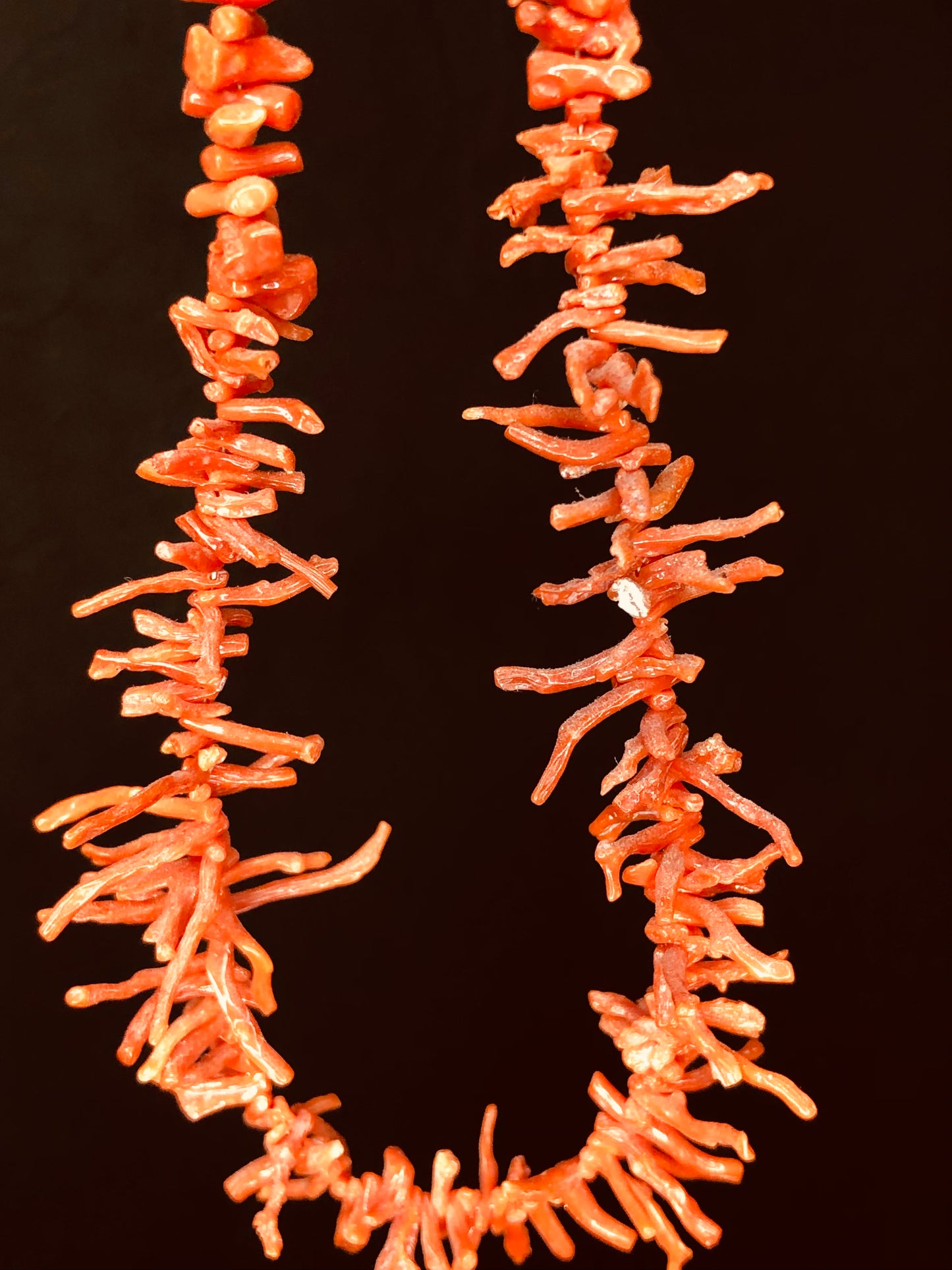 Vintage Natural Red Coral Necklace