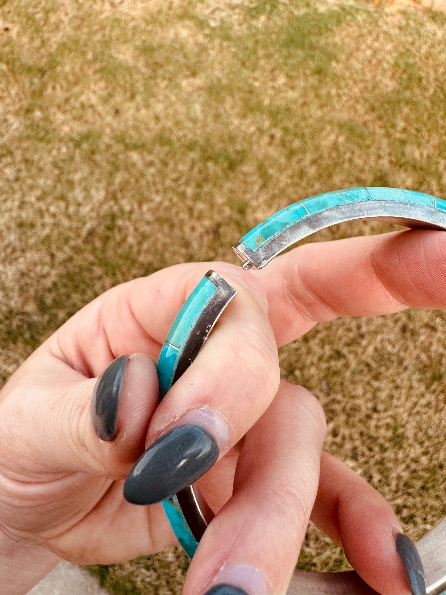 Sterling Silver Turquoise Bangle Bracelet