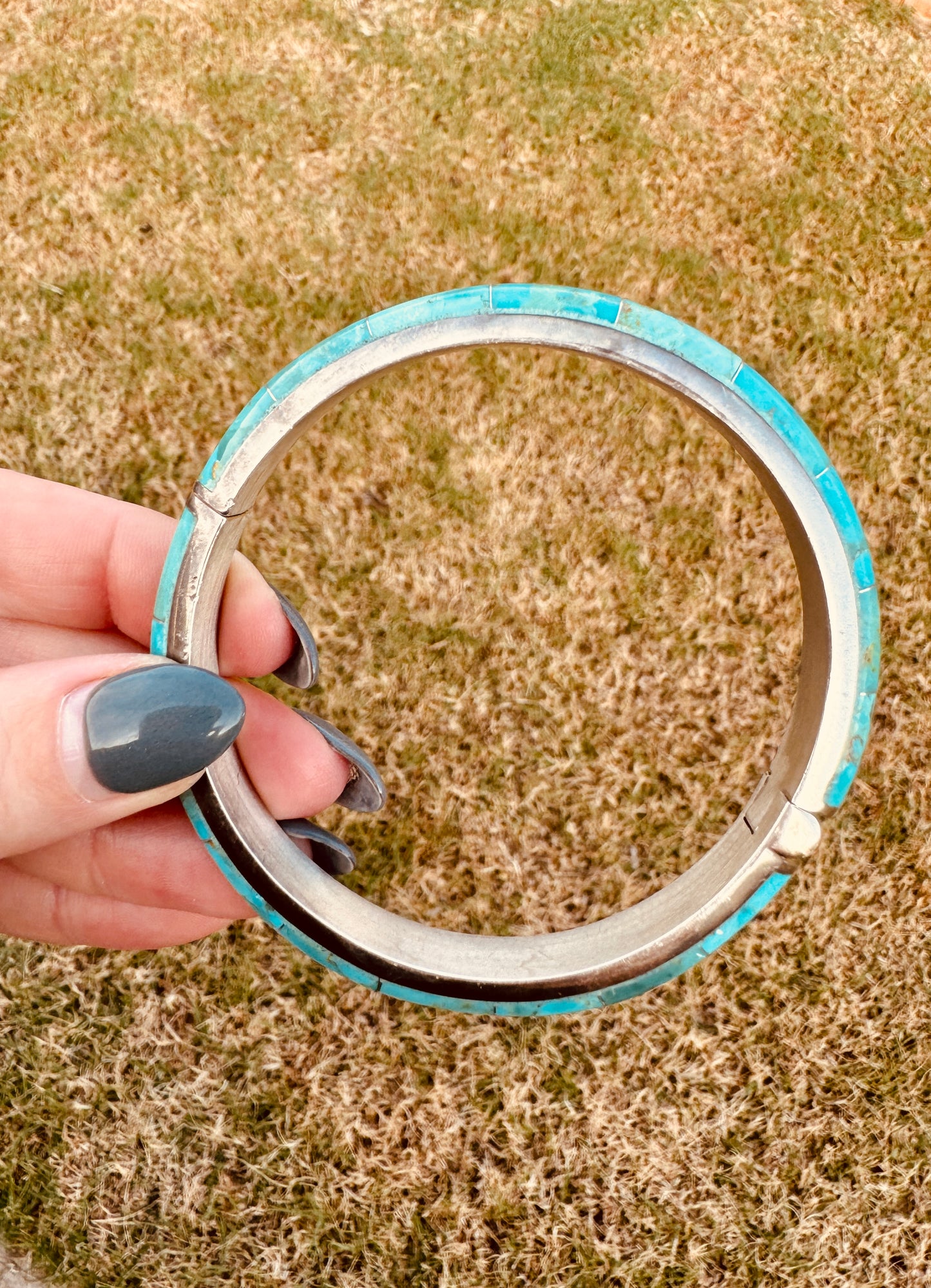 Sterling Silver Turquoise Bangle Bracelet