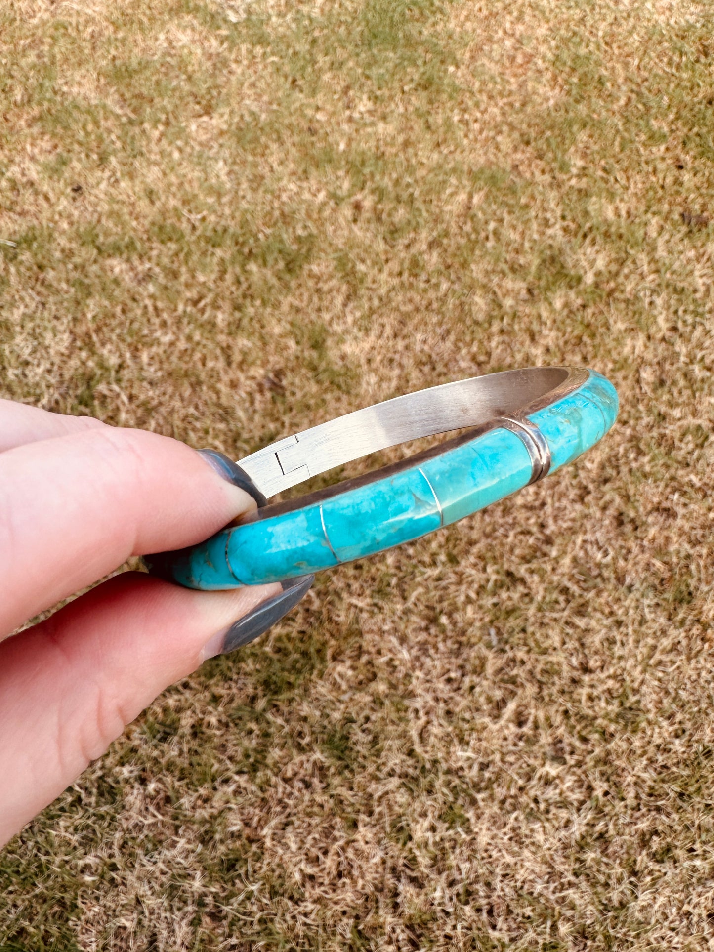 Sterling Silver Turquoise Bangle Bracelet