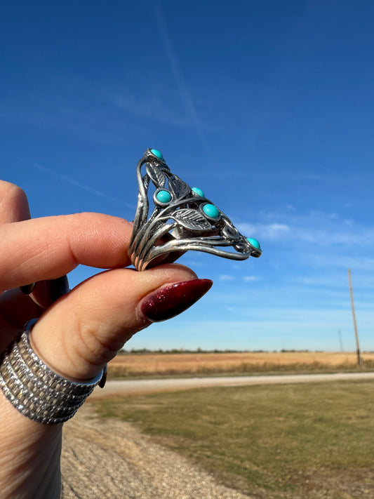 Sterling Silver and Turquoise Ring