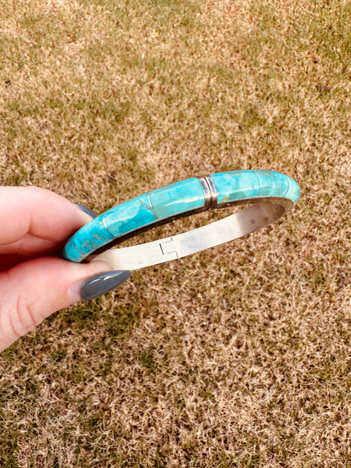 Sterling Silver Turquoise Bangle Bracelet