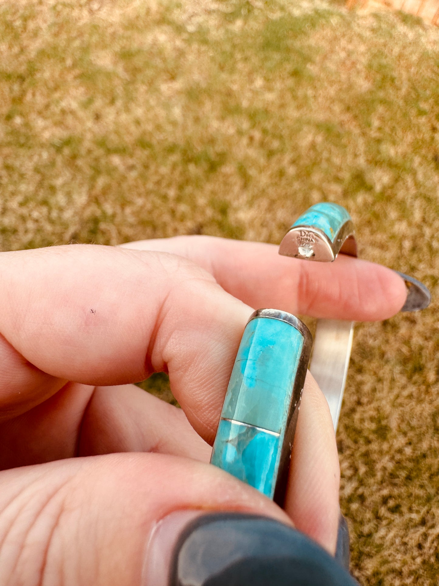 Sterling Silver Turquoise Bangle Bracelet