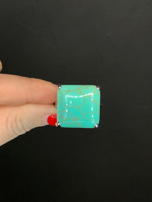 Silver Plated Turquoise Ring