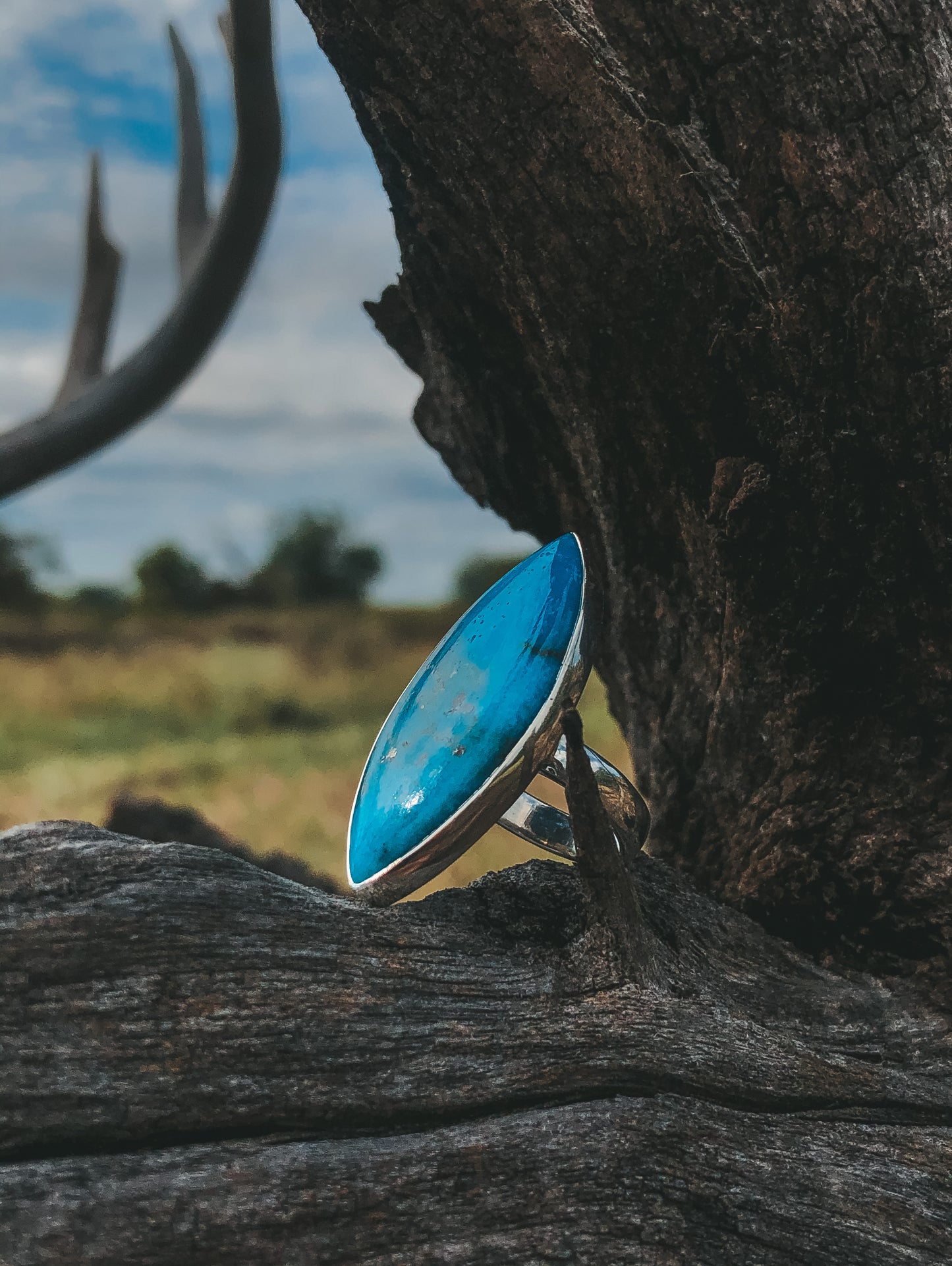 New Sterling Marquise Turquoise Ring