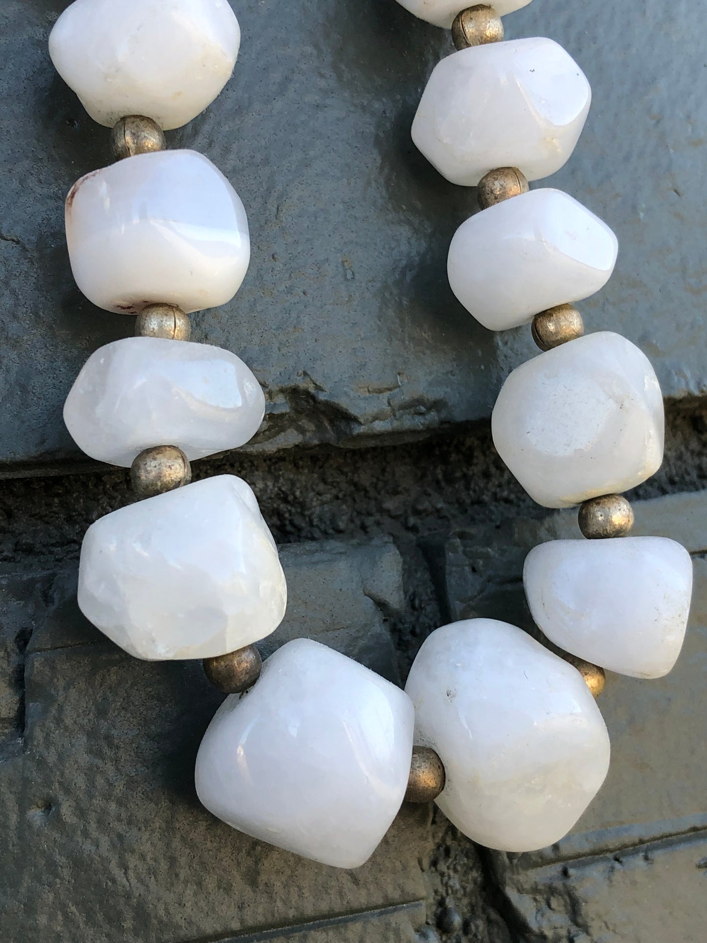 Vintage White Quartz Necklace