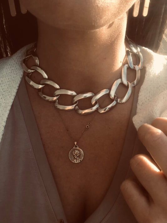 BEAUTIFUL Solid Sterling Link Chain Necklace