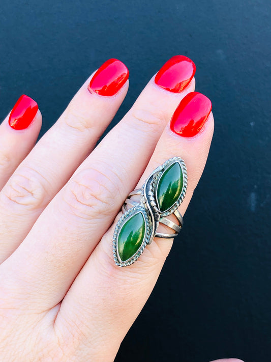 Sterling Jade Ring