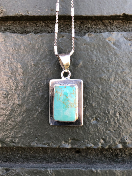 Sterling Silver Turquoise Pendant