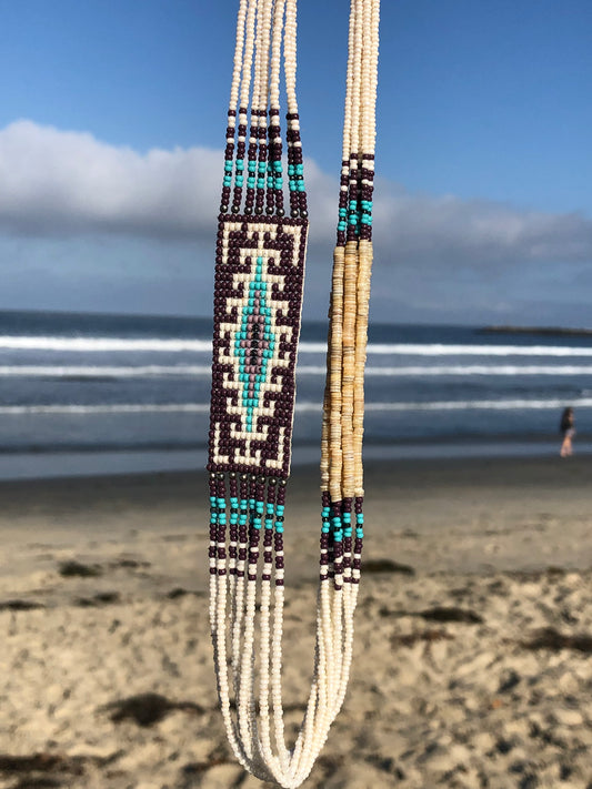 Native American Handmade Heishi + Beaded Necklace