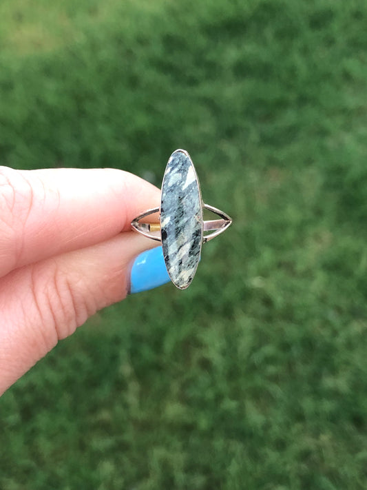 Sterling Agate Ring