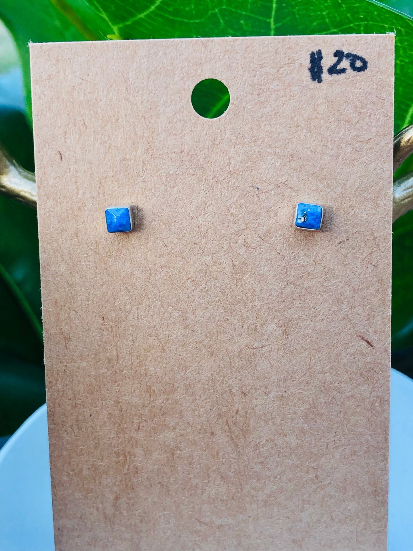 Mini Sterling Blue Lapis Earrings