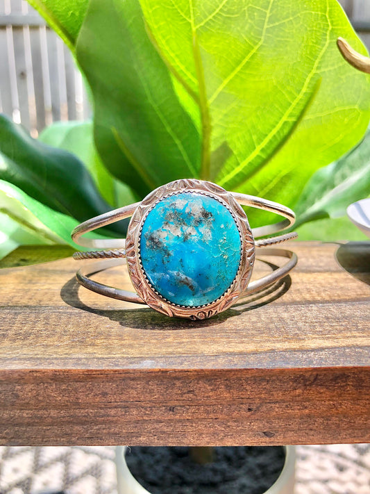 Sterling Turquoise signed by artist Cuff