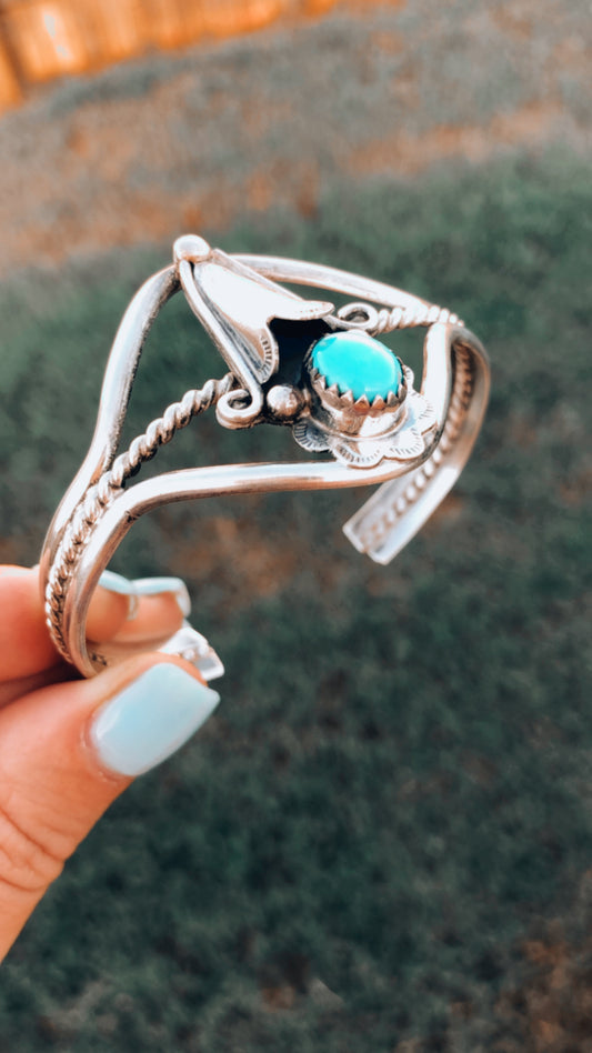 Sterling Turquoise Bracelet Cuff