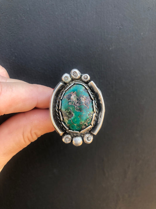 Old Pawn Vintage Sterling Turquoise Ring