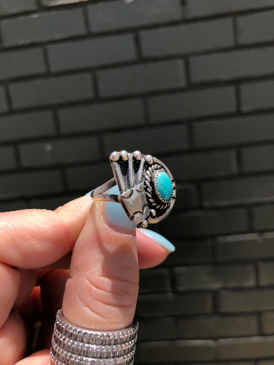 Navajo Sterling Silver Turquoise Ring