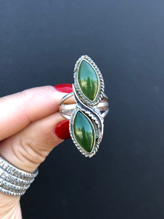 Sterling Jade Ring