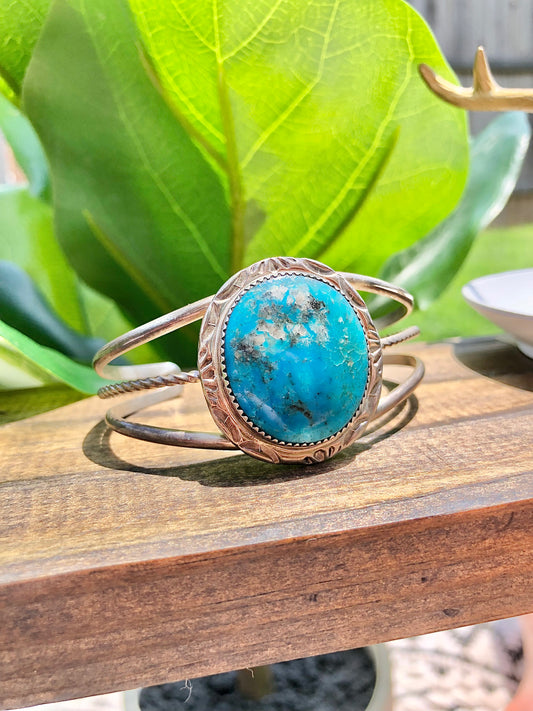 Sterling Turquoise signed by artist Cuff