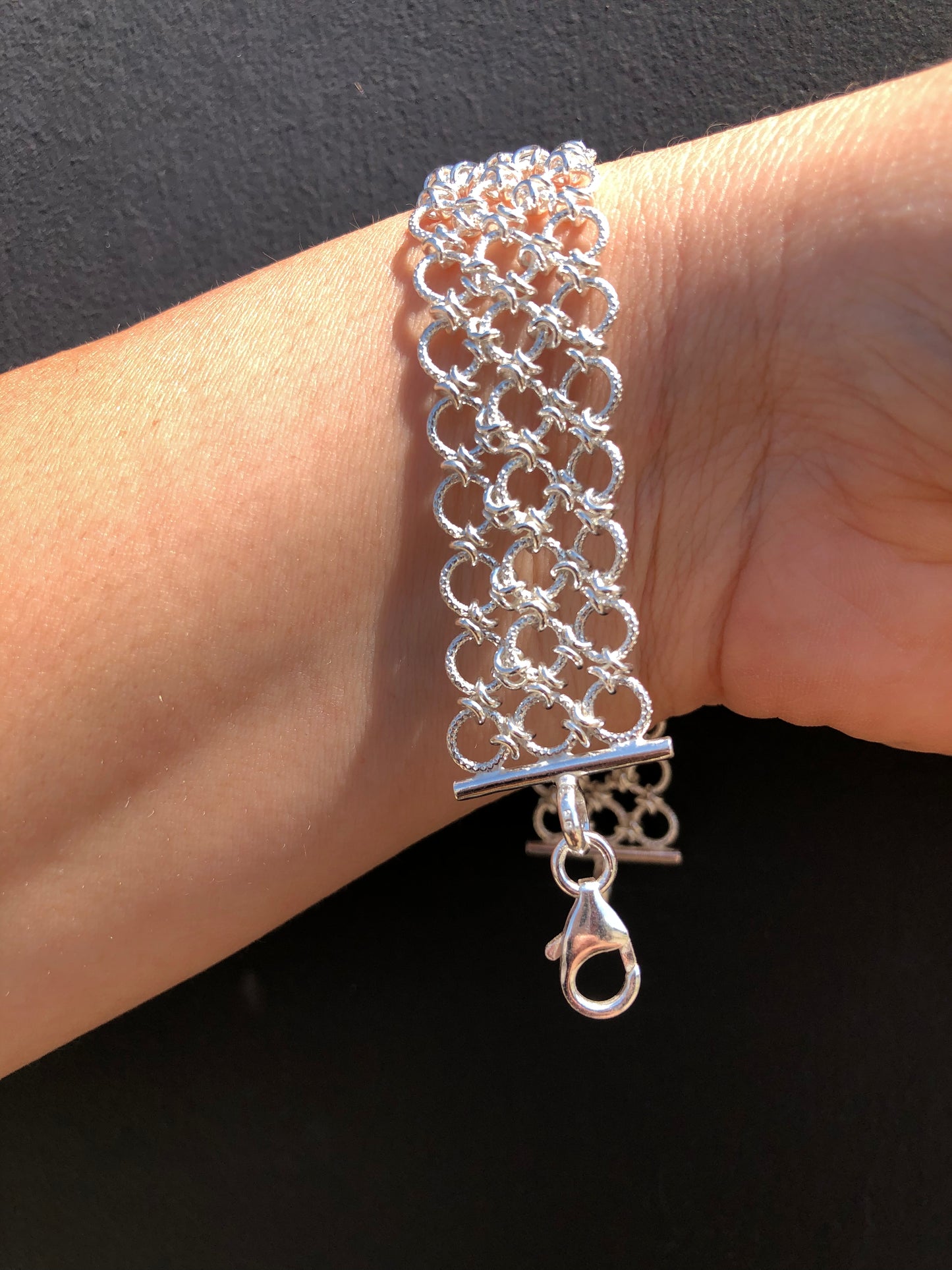 Beautiful Sterling Link Bracelet