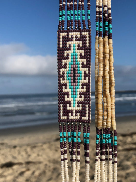 Native American Handmade Heishi + Beaded Necklace