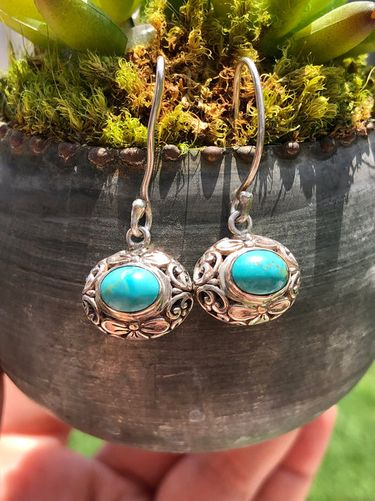 Sterling Turquoise Earrings