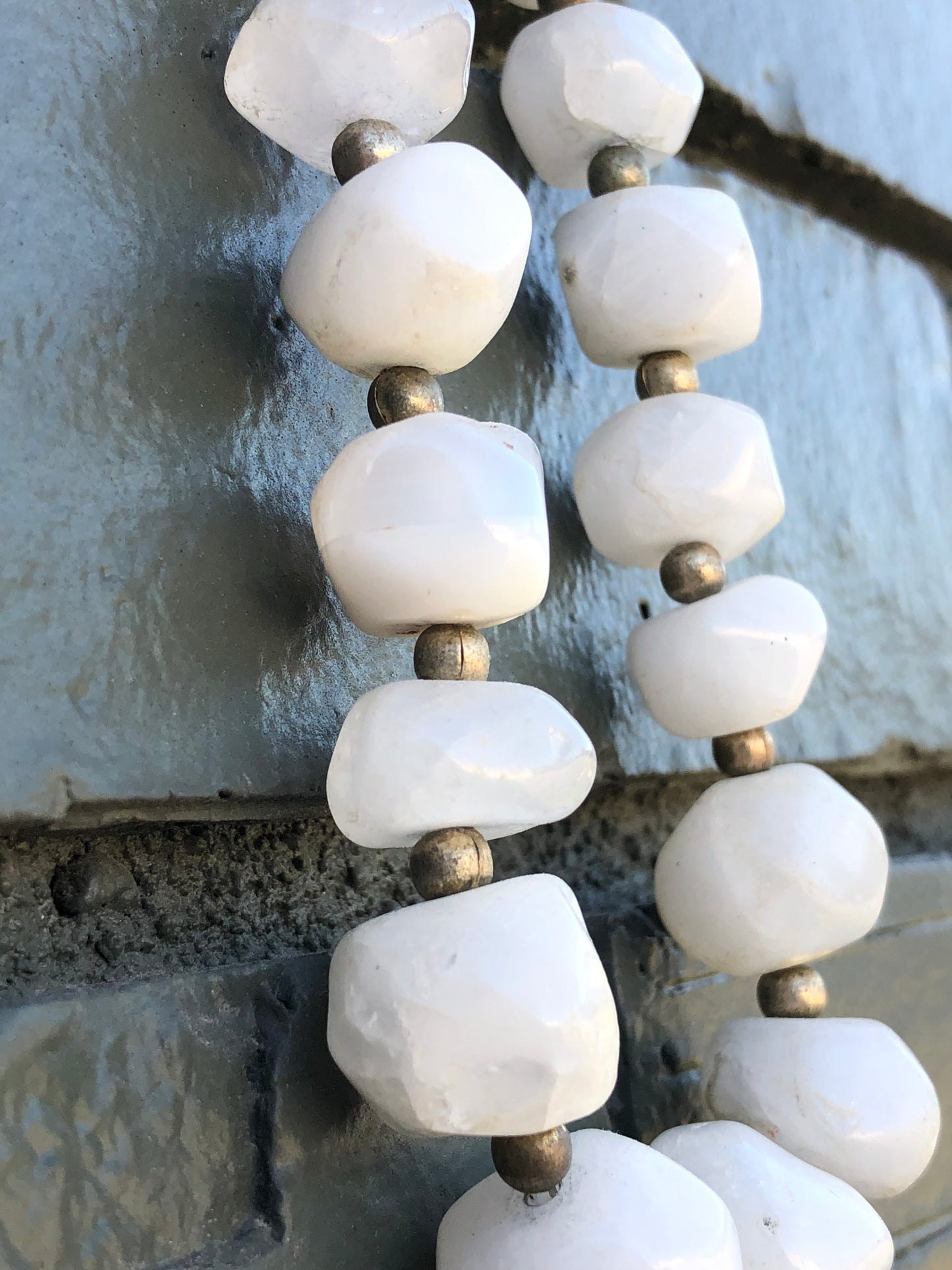 Vintage White Quartz Necklace