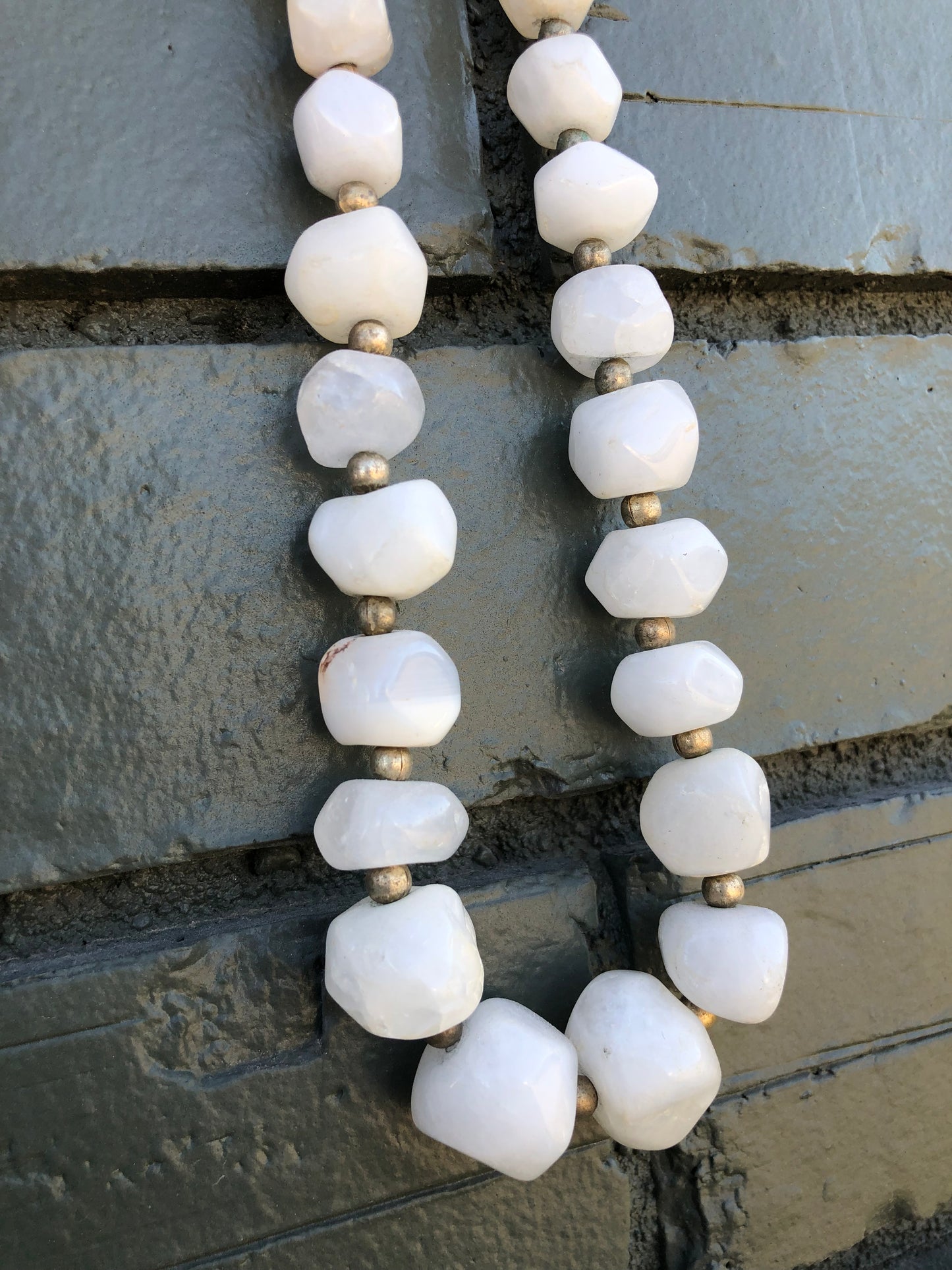 Vintage White Quartz Necklace