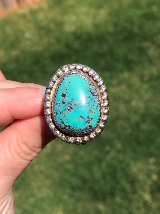 Vintage Sterling Silver Turquoise Ring