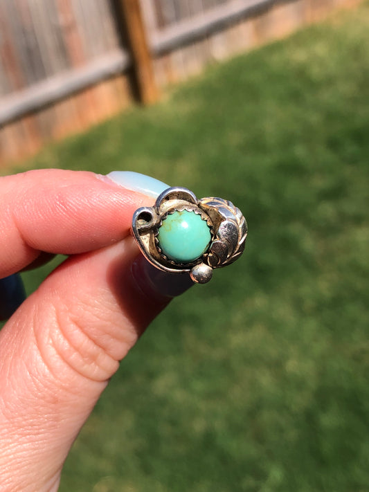 Vintage Sterling Silver Turquoise Ring