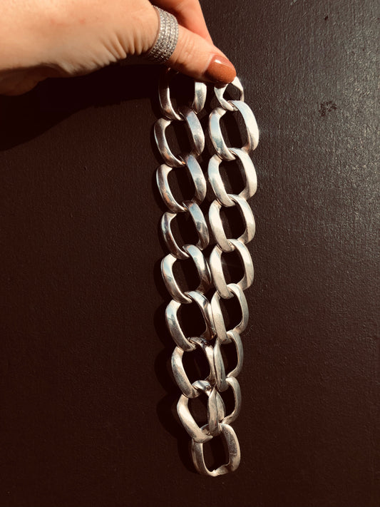 BEAUTIFUL Solid Sterling Link Chain Necklace