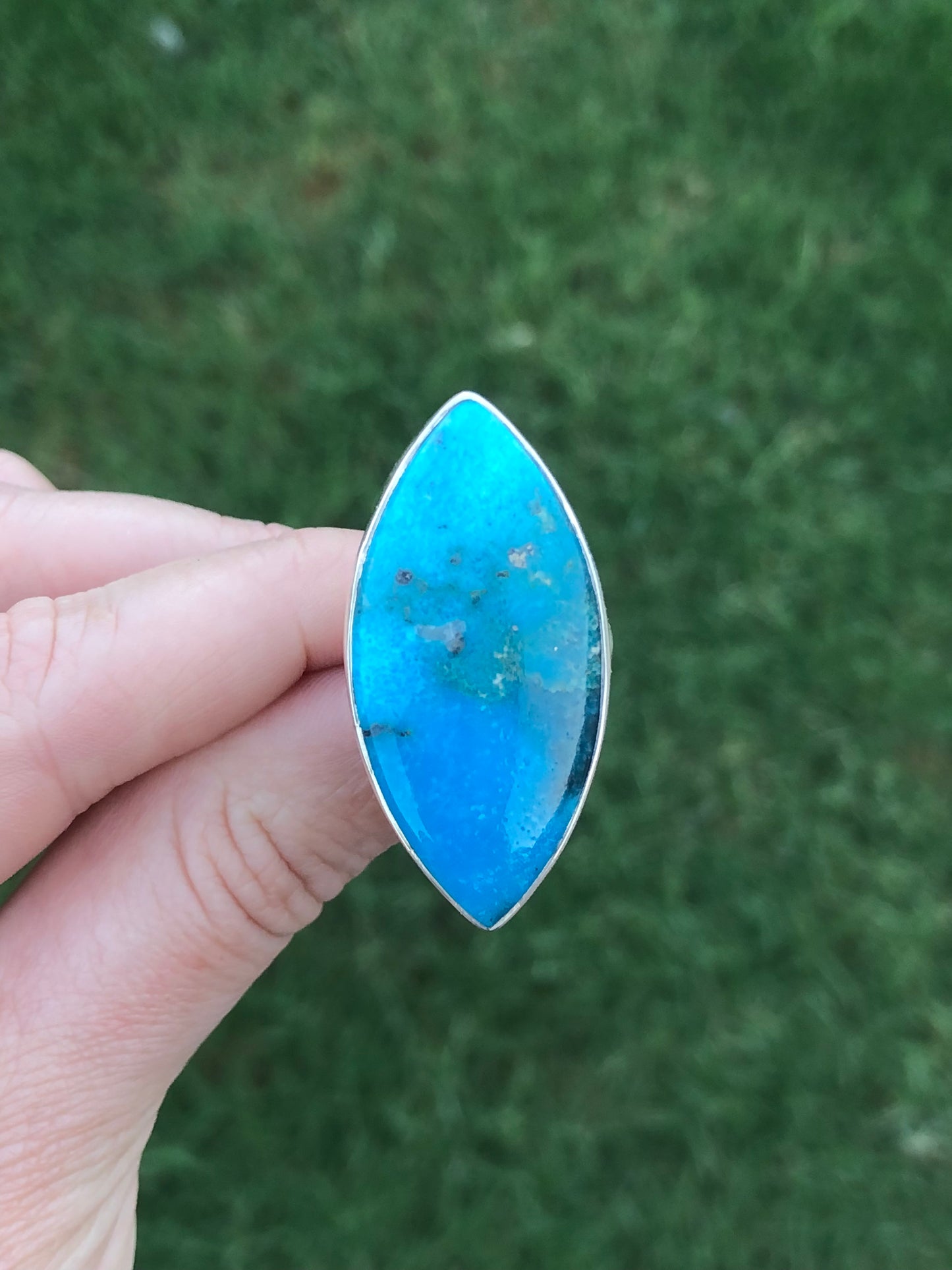 New Sterling Marquise Turquoise Ring